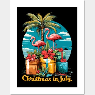 Sunny Sleigh Bells | 'Christmas in July' Celebration T-Shirt Posters and Art